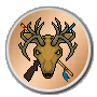 Large stag Hunter - Bronze