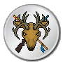 Large stag Hunter - Silver